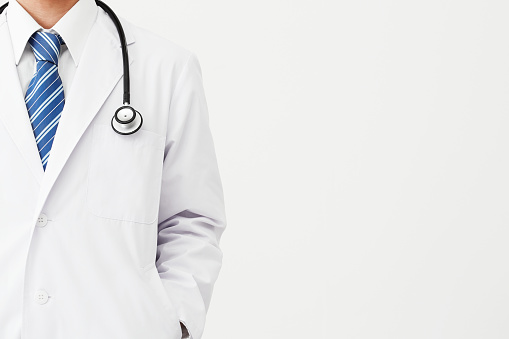 Doctor in white coat